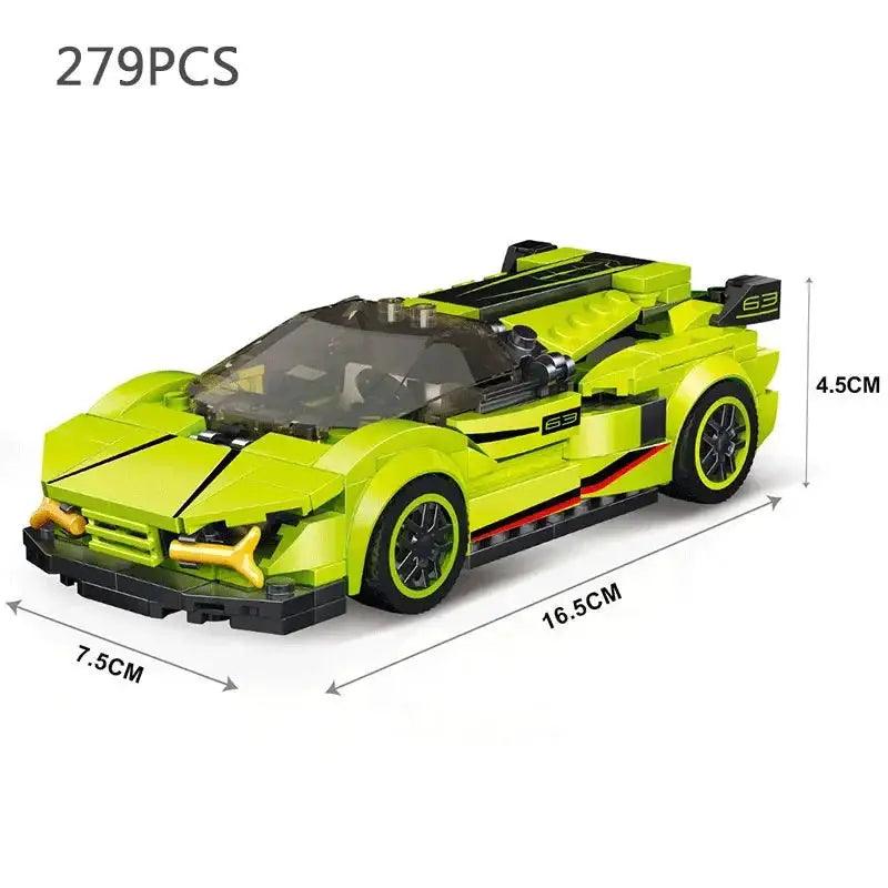  Lego Compatible Racing Car Building Blocks Set Durable -  ToylandEU™