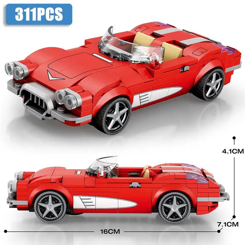  Lego Compatible Racing Car Building Blocks Set Durable -  ToylandEU™