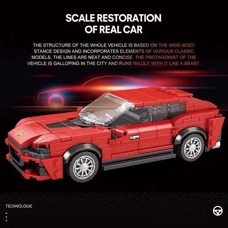  Lego Compatible Racing Car Building Blocks Set Durable -  ToylandEU™