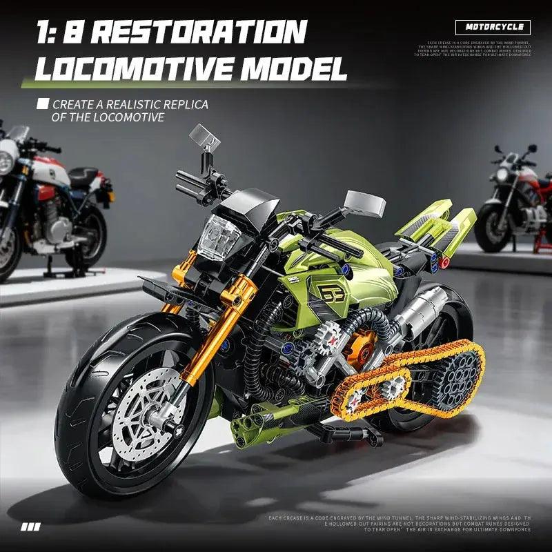  Lego Compatible Retro Motorcycle Building Bricks Set -  ToylandEU™