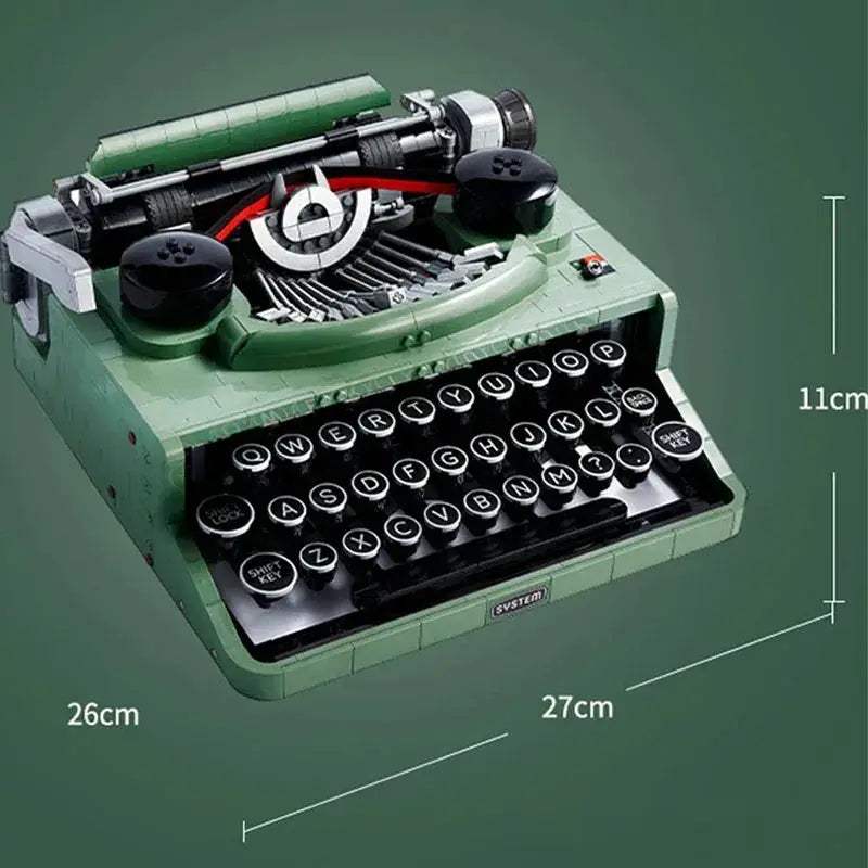 Lego Compatible Retro Typewriter Building Blocks Set - ToylandEU