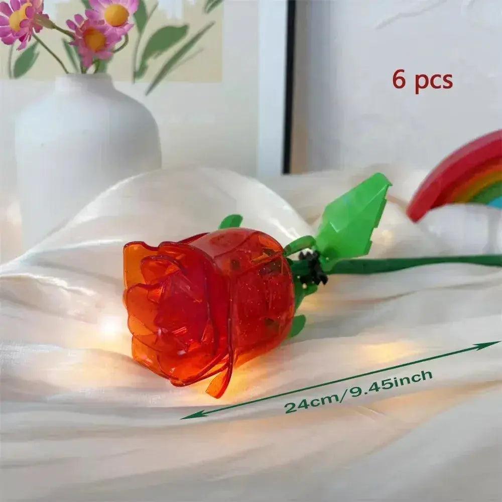  Lego Compatible Rose Bouquet Blocks For Kids Decorative -  ToylandEU™