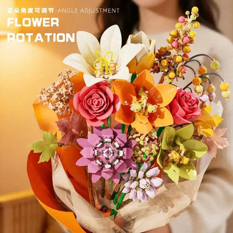  Lego Compatible Rose Bouquet Building Blocks Gift Idea -  ToylandEU™