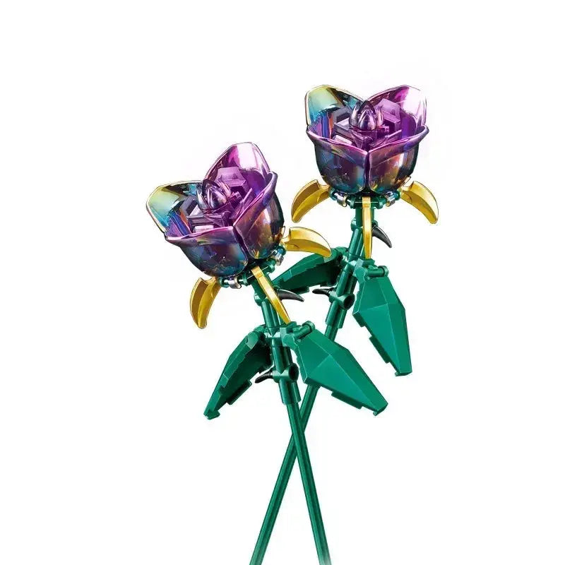 Lego Compatible Rose Bouquet Educational Building Blocks Set For Kids - ToylandEU