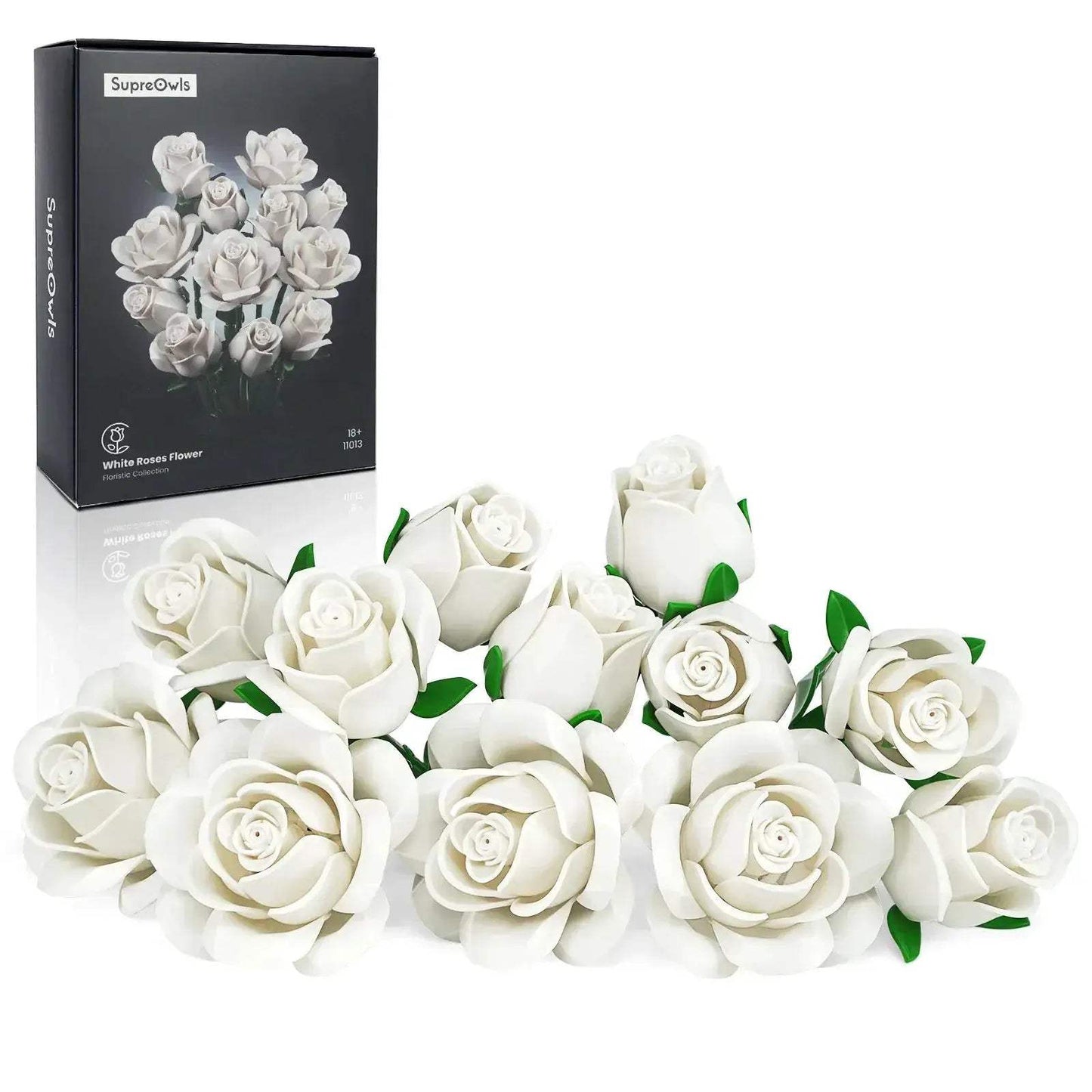 Lego Compatible Roses Bouquet Building Blocks For Wedding Decor - ToylandEU