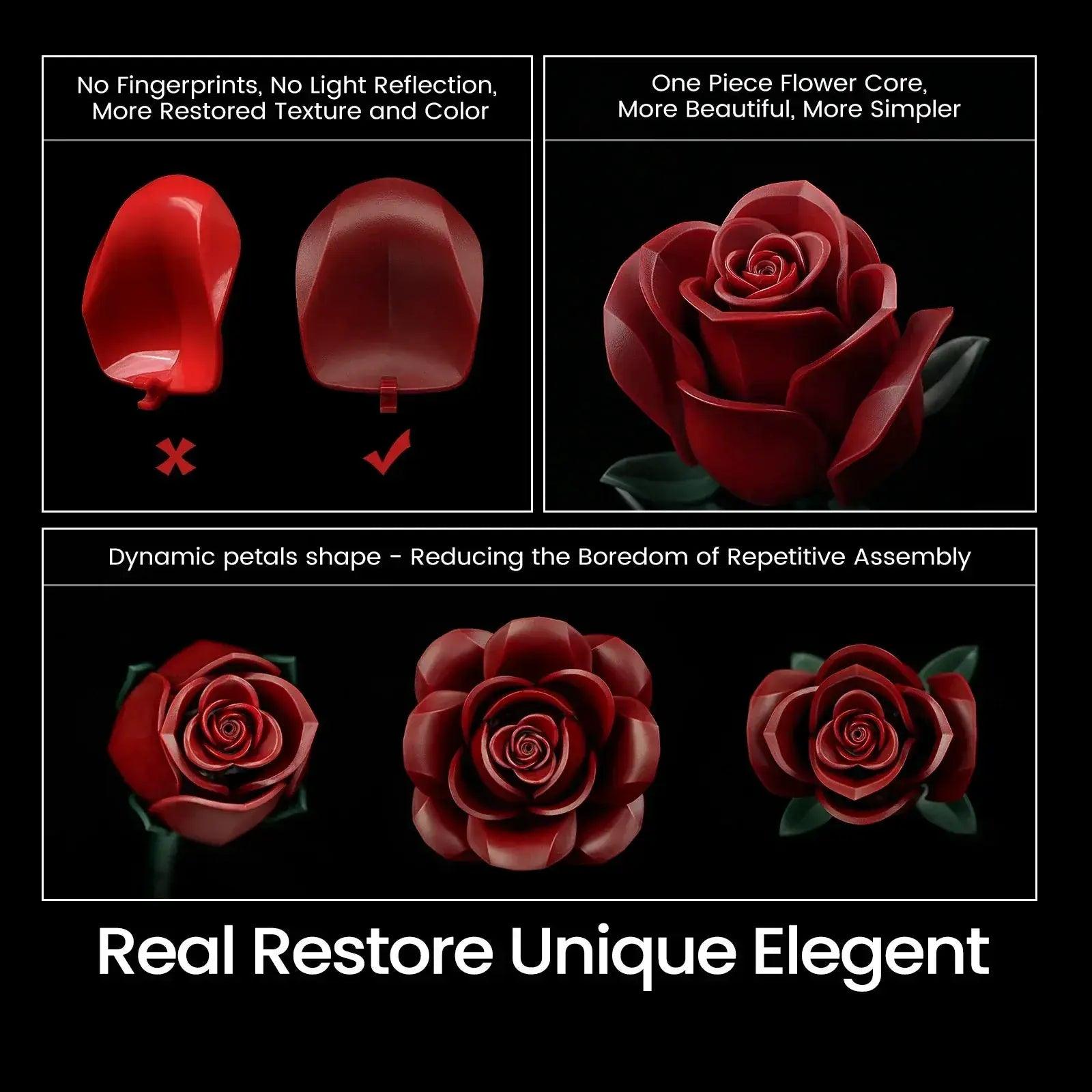 Lego Compatible Roses Bouquet Wedding Decor SelfLocking -  ToylandEU™