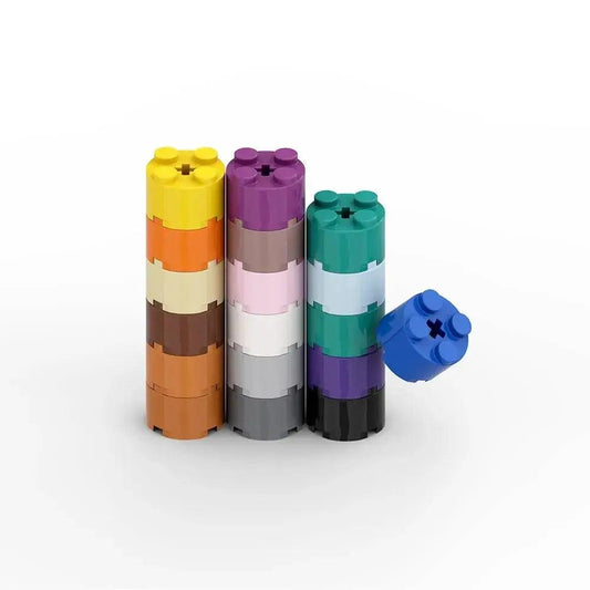  Lego Compatible Round Brick 2x2 With Axle Hole 50 Pcs -  ToylandEU™
