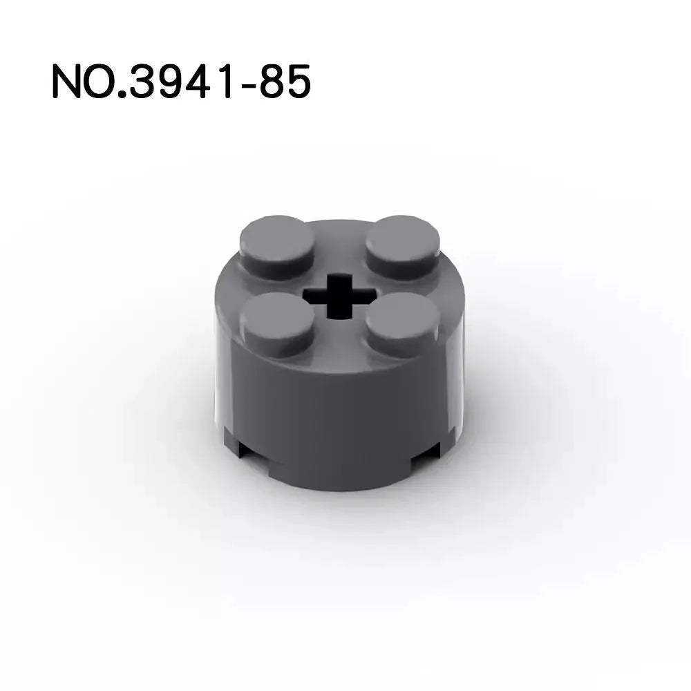 Lego Compatible Round Brick 2x2 With Axle Hole 50 Pcs - ToylandEU