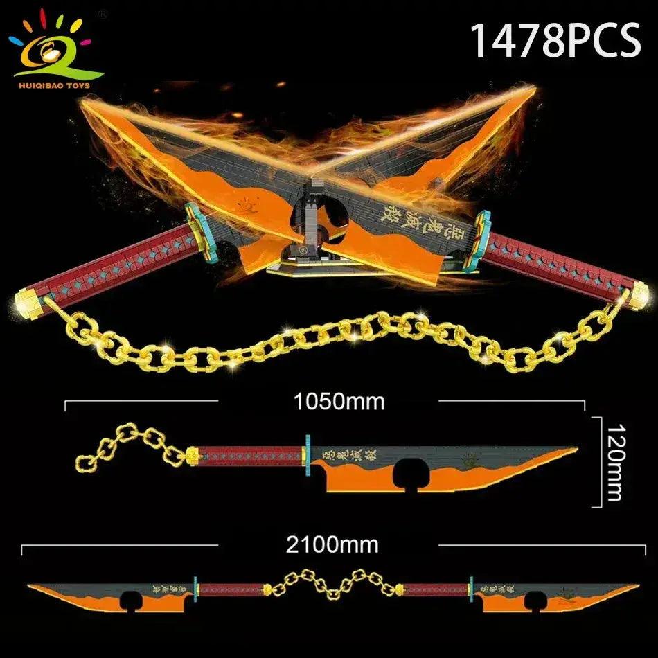  Lego Compatible Samurai Sword Building Blocks Durable -  ToylandEU™