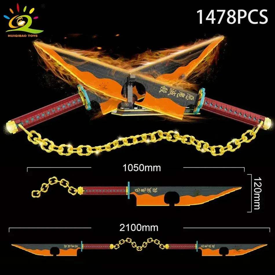 Lego Compatible Samurai Sword Building Blocks for Adults - ToylandEU