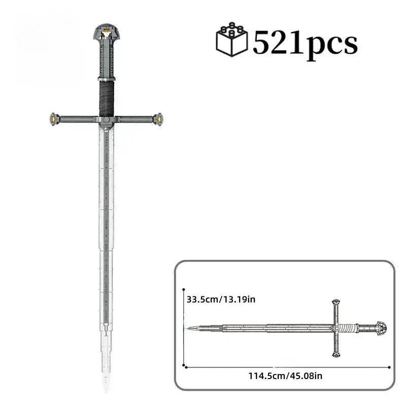  Lego Compatible Samurai Sword Set For Kids Safe Plastic -  ToylandEU™