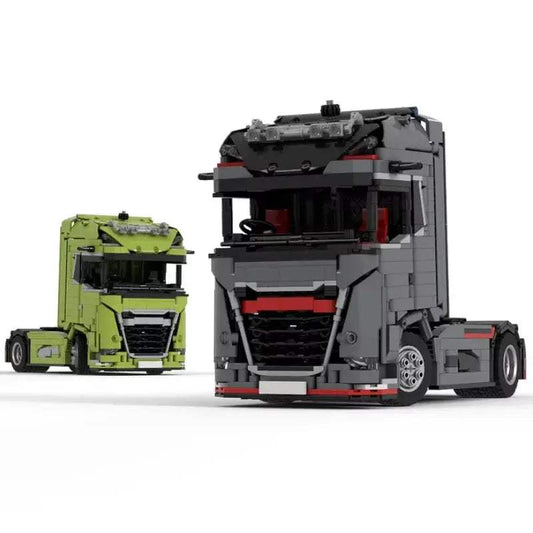 Building Block MOC-178876-184207 Semi-trailer Truck Front Splicing Model Children Boys Puzzle Education Birthday Christmas Gift - ToylandEU