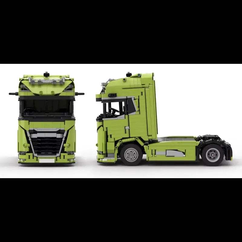 Building Block MOC-178876-184207 Semi-trailer Truck Front Splicing Model Children Boys Puzzle Education Birthday Christmas Gift - ToylandEU