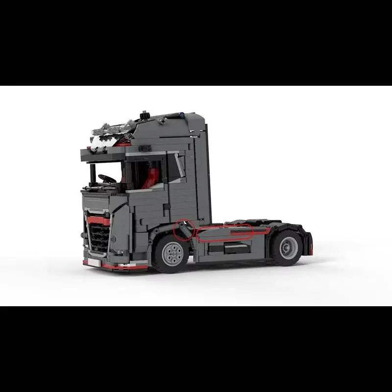 Building Block MOC-178876-184207 Semi-trailer Truck Front Splicing Model Children Boys Puzzle Education Birthday Christmas Gift - ToylandEU