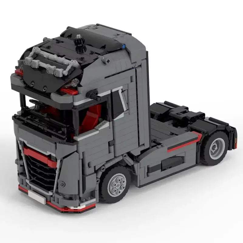 Building Block MOC-178876-184207 Semi-trailer Truck Front Splicing Model Children Boys Puzzle Education Birthday Christmas Gift - ToylandEU