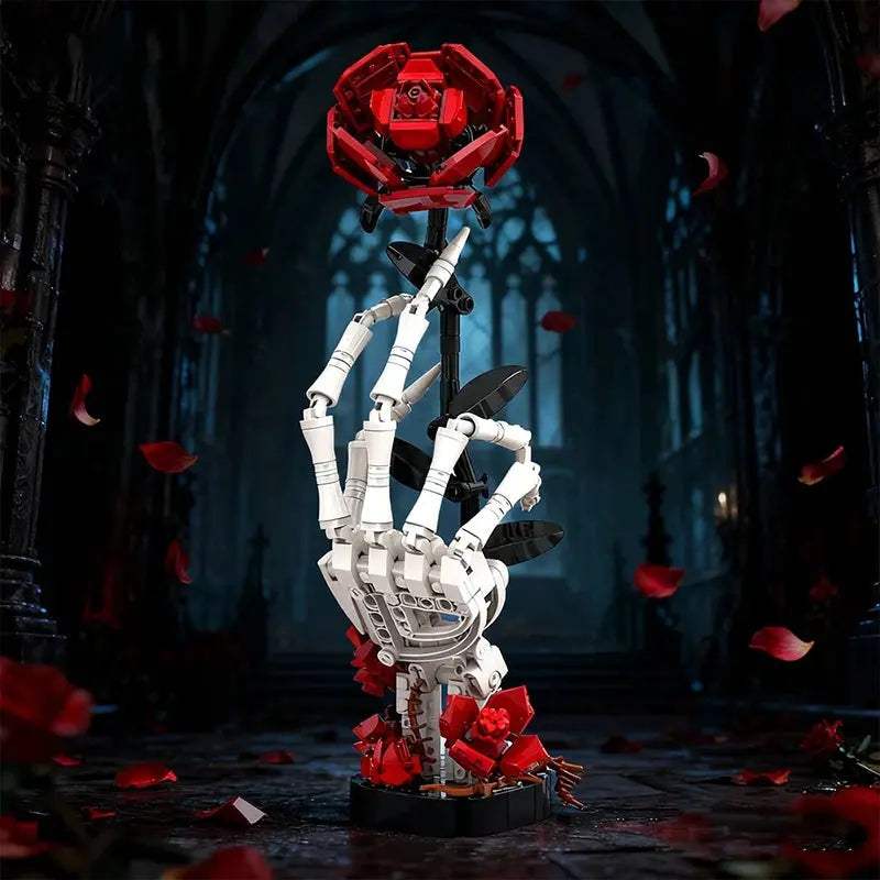  Lego Compatible Skull Roses Building Blocks Set Gothic -  ToylandEU™