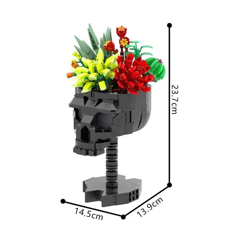  Lego Compatible Skull Roses Building Blocks Set Gothic -  ToylandEU™