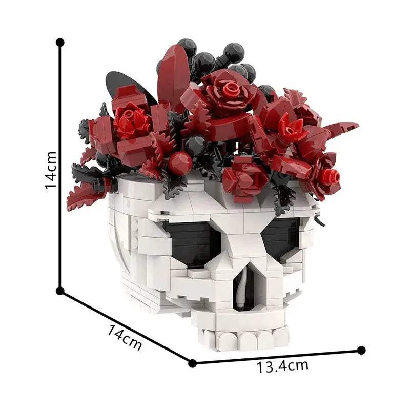  Lego Compatible Skull Roses Building Blocks Set Gothic -  ToylandEU™