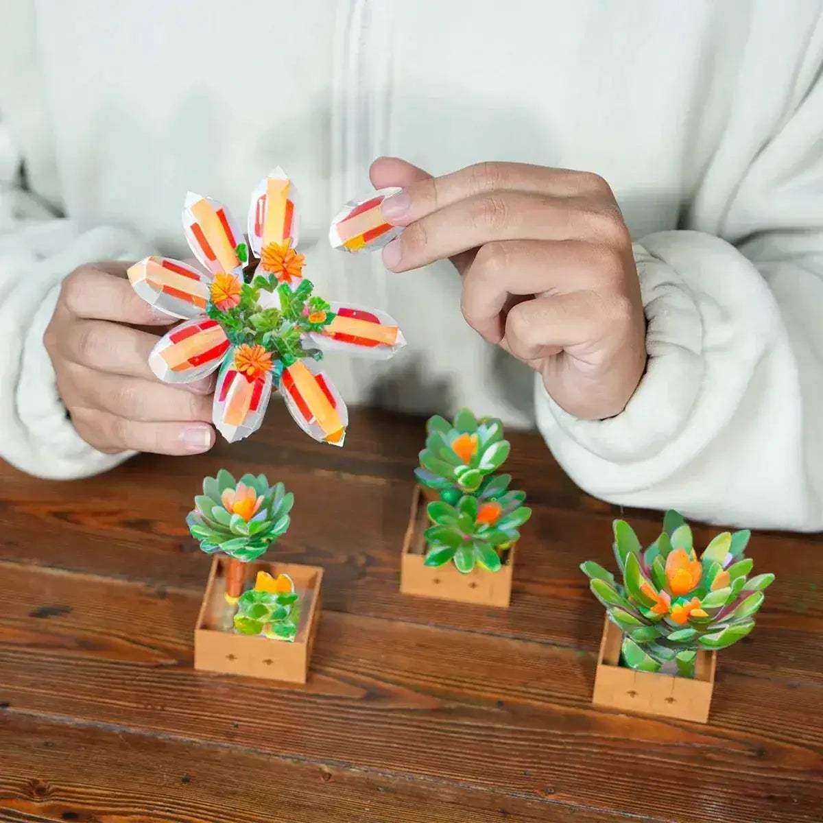 Lego Compatible Succulent Building Set For Home Decor And Play - ToylandEU