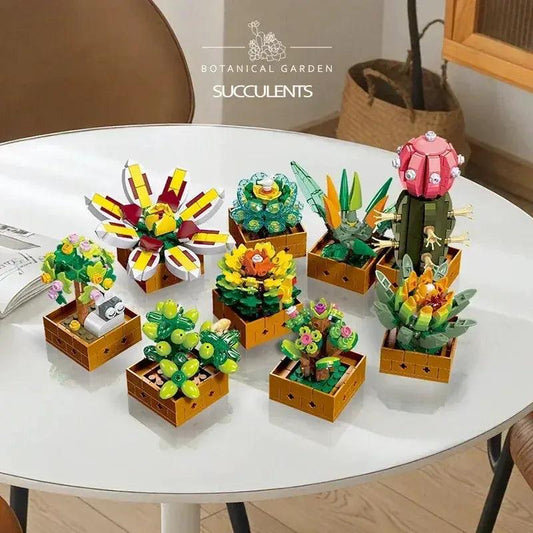 Lego Compatible Succulent Building Set For Home Decor Kits -  ToylandEU™