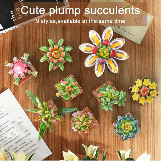  Lego Compatible Succulent Building Set For Home Decor Kits -  ToylandEU™