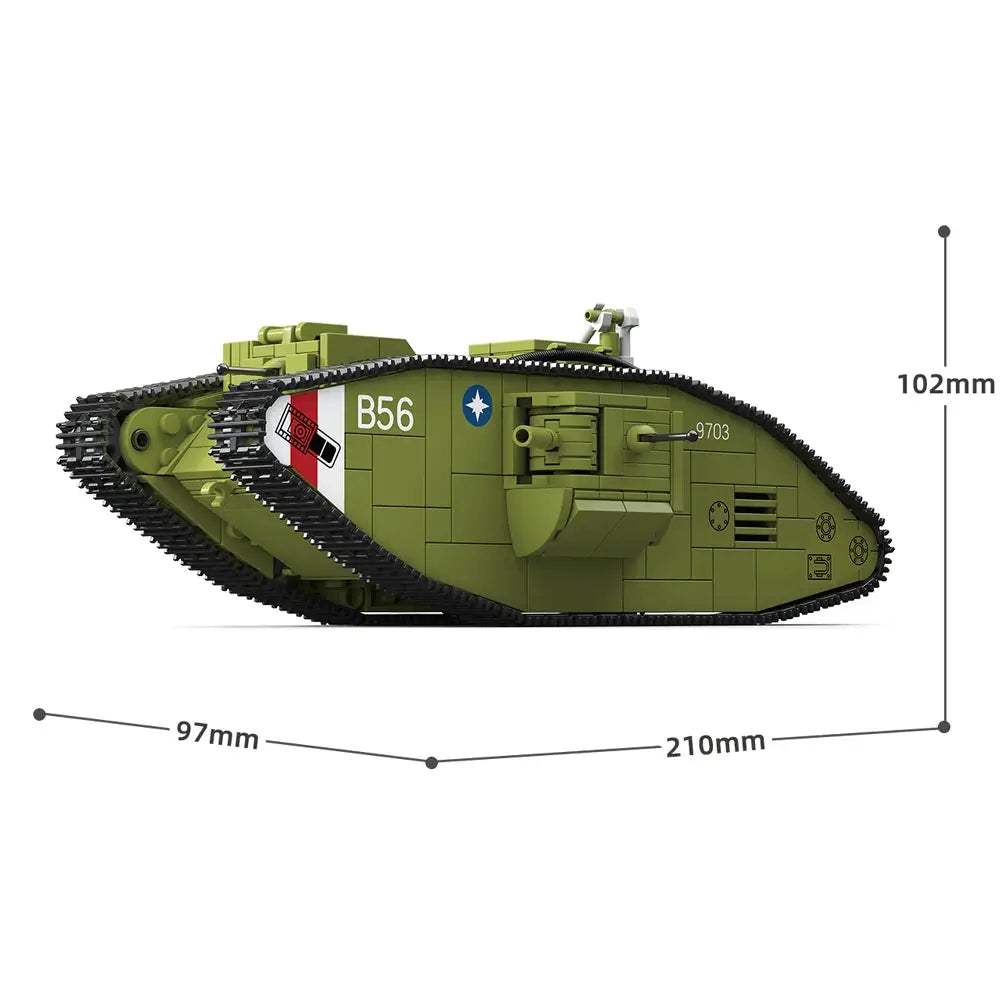  Lego Compatible Tank Building Blocks For Kids WWI Era -  ToylandEU™