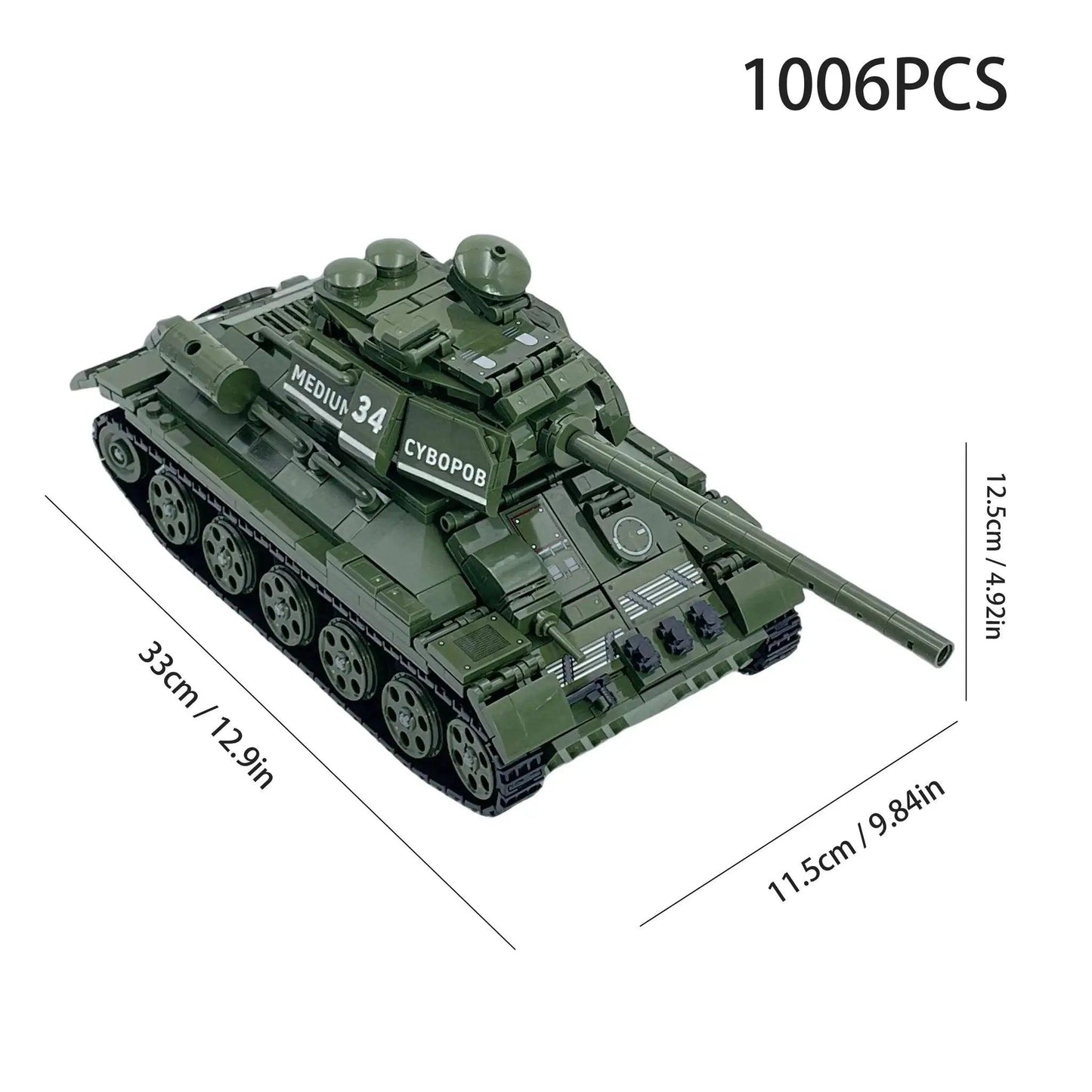  Lego Compatible Tank Kit for DIY Military Blocks -  ToylandEU™