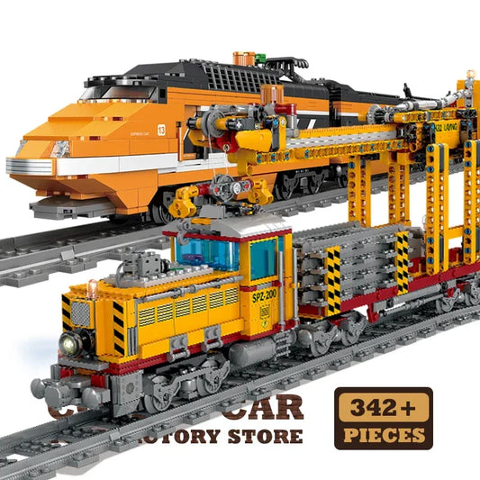 Lego Compatible Train Bricks With Railway Track And Locomotive - ToylandEU