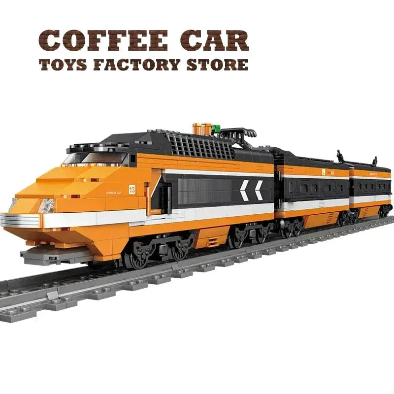 Lego Compatible Train Bricks With Railway Track And Locomotive - ToylandEU