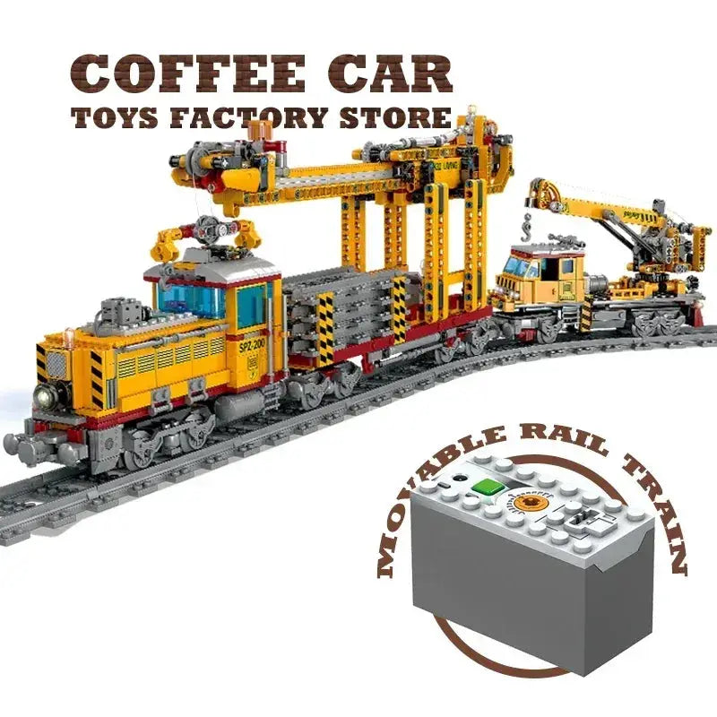 Lego Compatible Train Bricks With Railway Track And Locomotive - ToylandEU