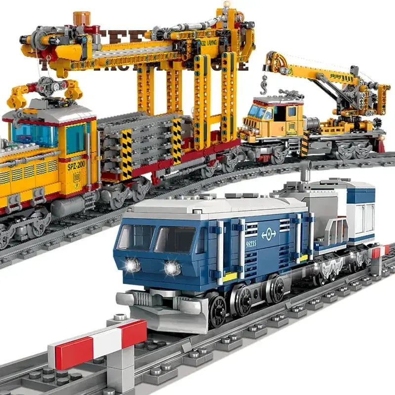 Lego Compatible Train Bricks With Railway Track And Locomotive - ToylandEU