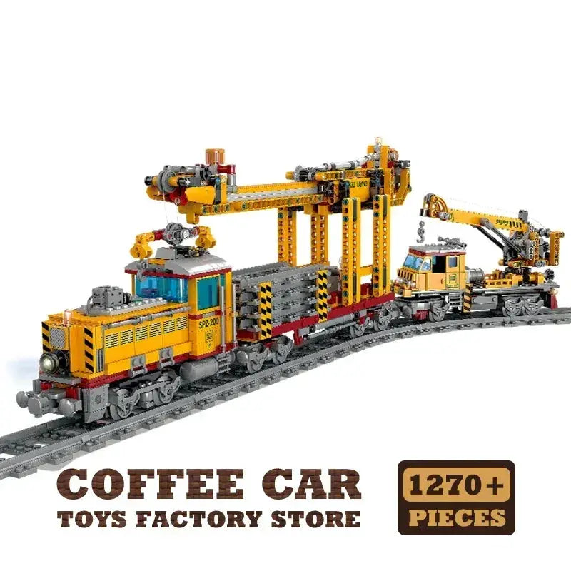 Lego Compatible Train Bricks With Railway Track And Locomotive - ToylandEU
