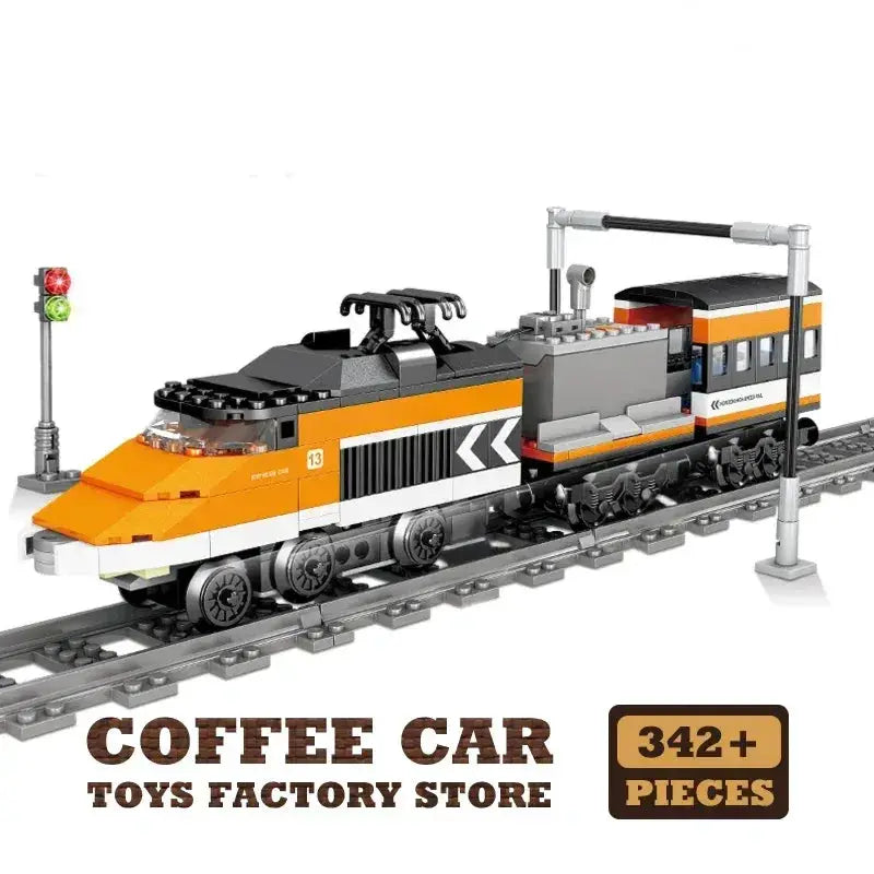 Lego Compatible Train Bricks With Railway Track And Locomotive - ToylandEU