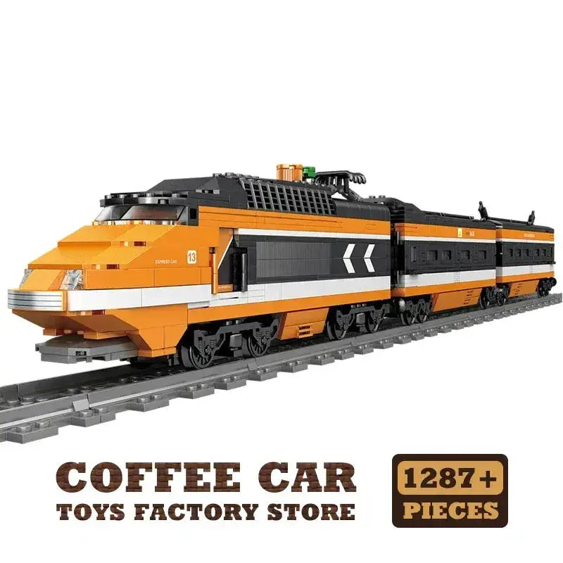 Lego Compatible Train Bricks With Railway Track And Locomotive - ToylandEU