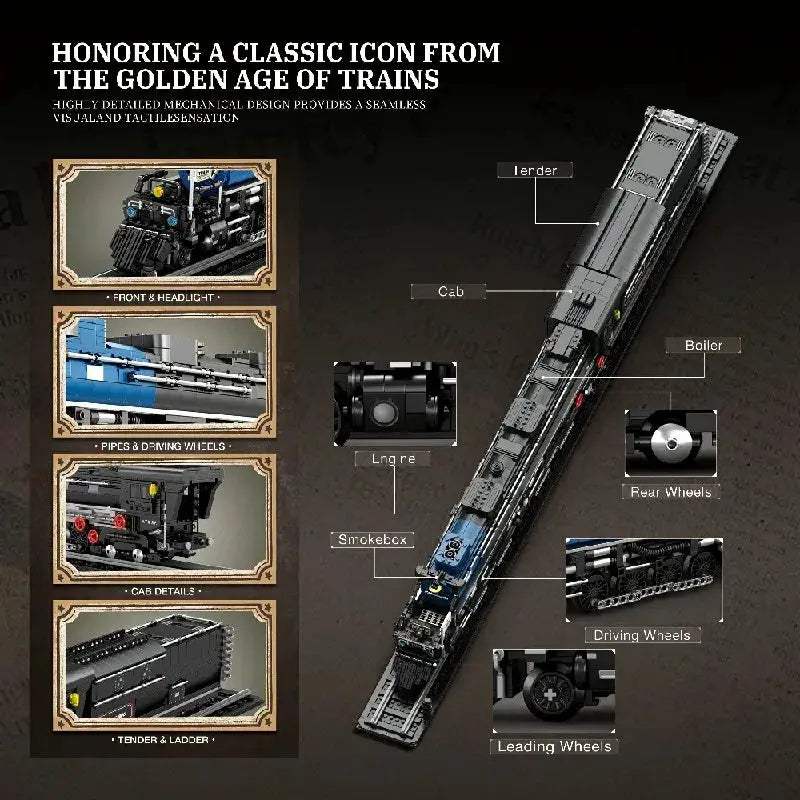 Lego Compatible Train Building Blocks With Railway Track - ToylandEU