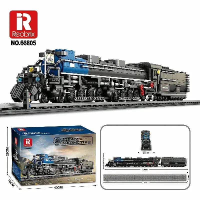 Lego Compatible Train Building Blocks With Railway Track - ToylandEU