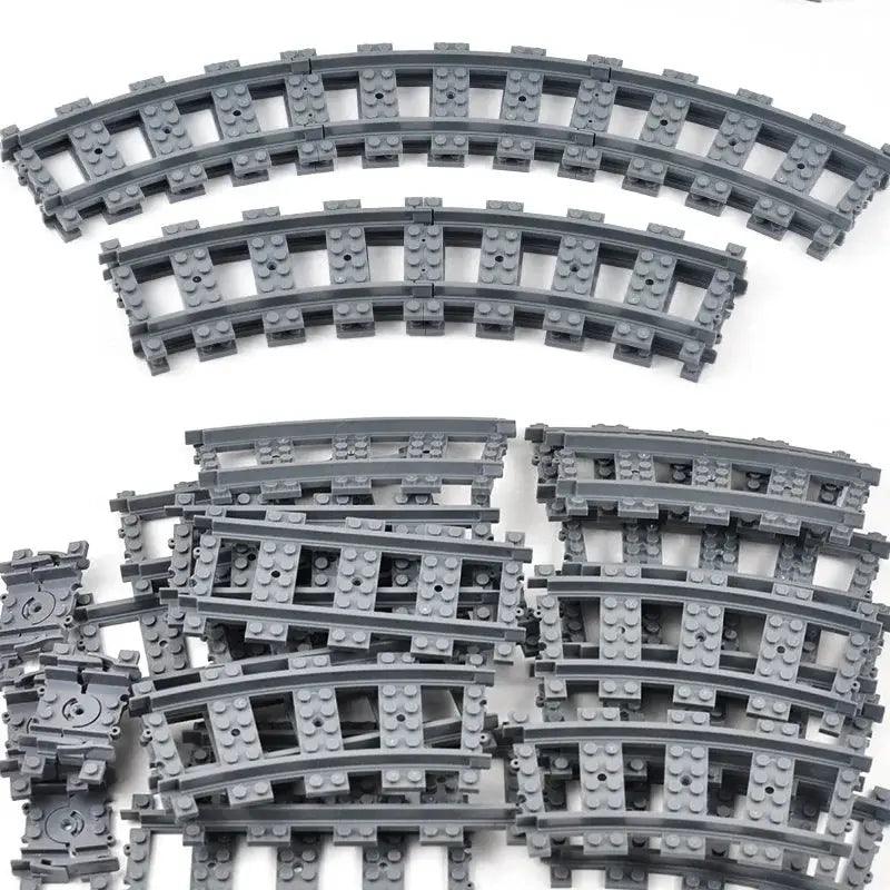  Lego Compatible Train Tracks Curved Rails Straight CE -  ToylandEU™