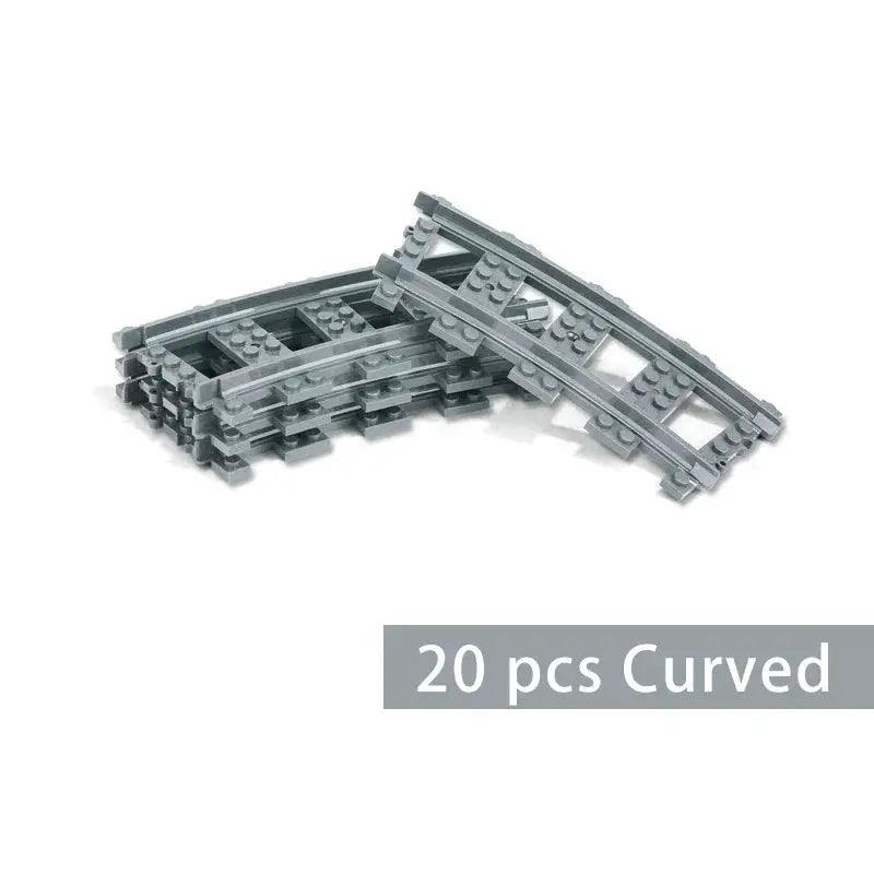  Lego Compatible Train Tracks Curved Rails Straight CE -  ToylandEU™