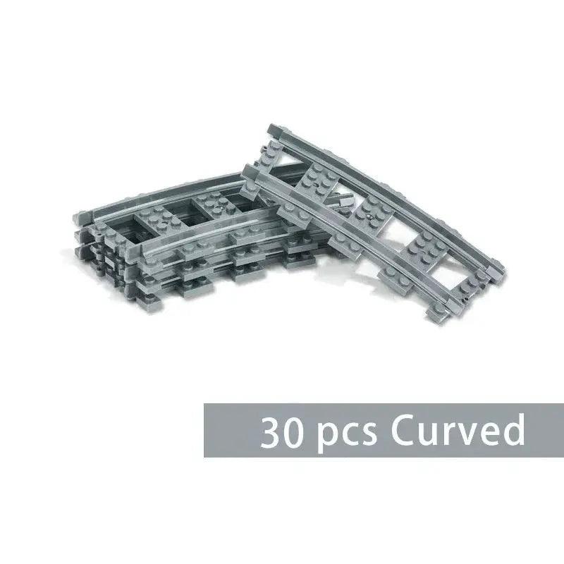  Lego Compatible Train Tracks Curved Rails Straight CE -  ToylandEU™