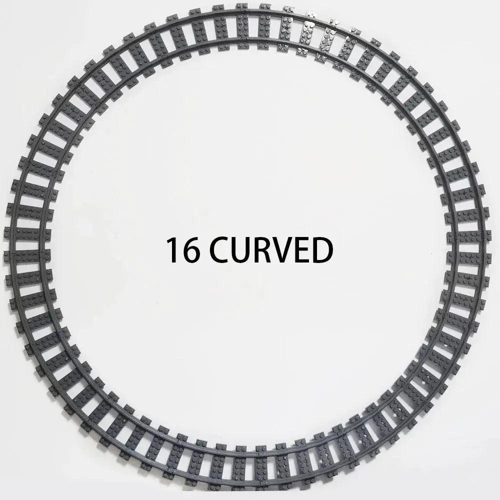  Lego Compatible Train Tracks Curved Rails Straight CE -  ToylandEU™