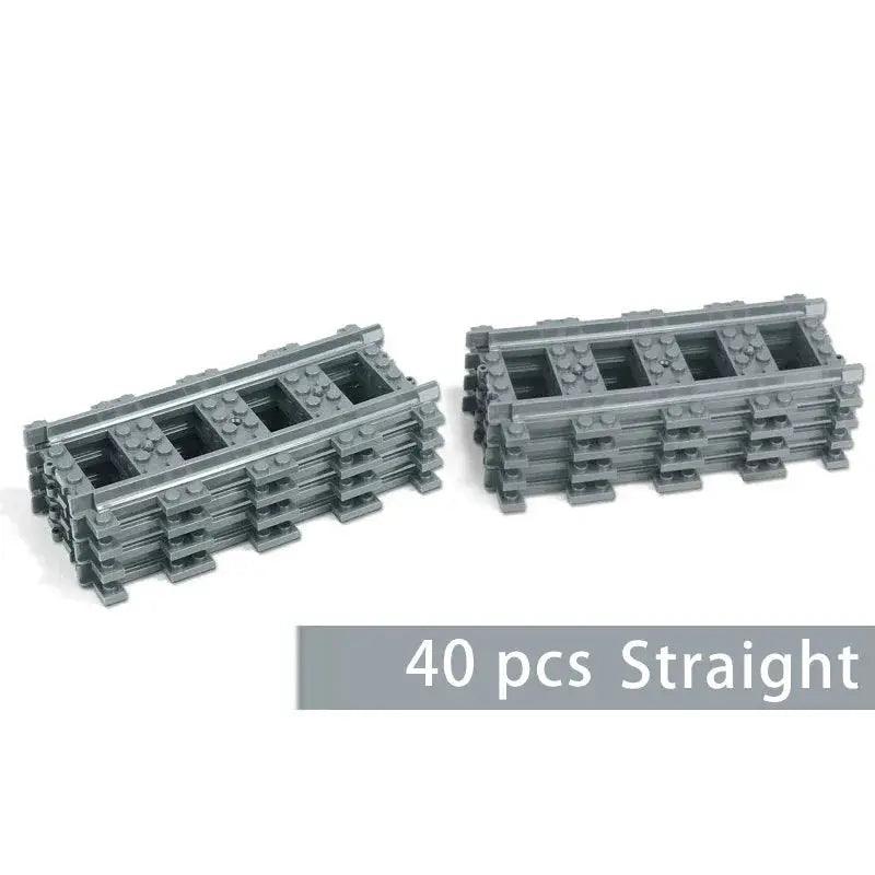  Lego Compatible Train Tracks Curved Rails Straight CE -  ToylandEU™