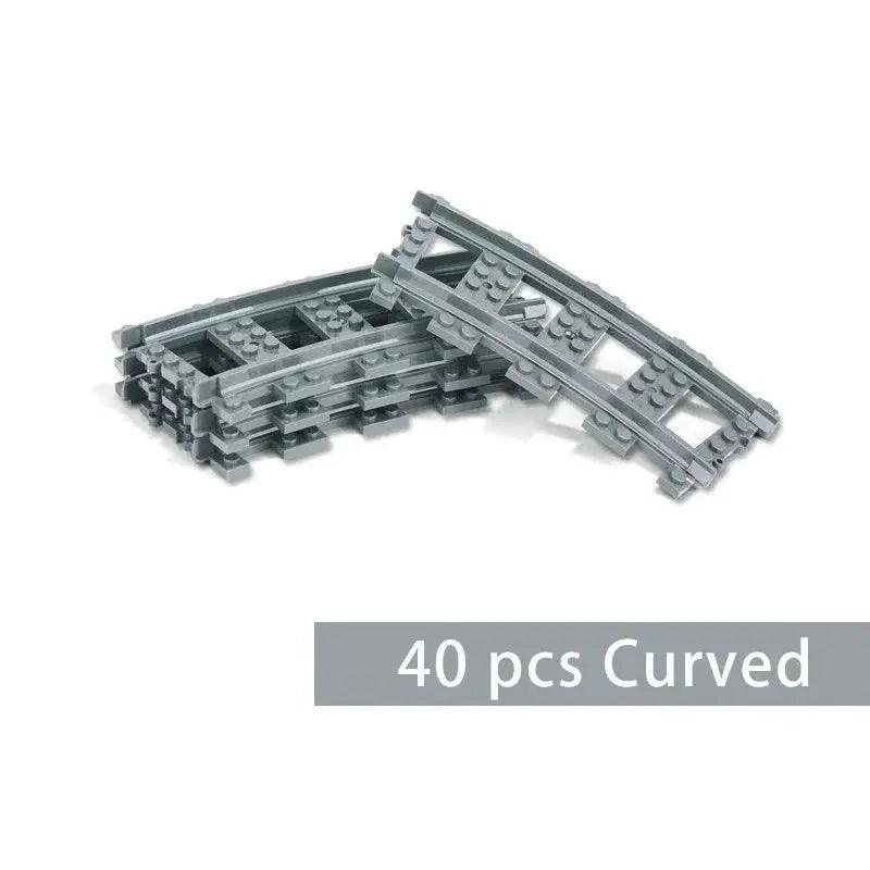  Lego Compatible Train Tracks Curved Rails Straight CE -  ToylandEU™