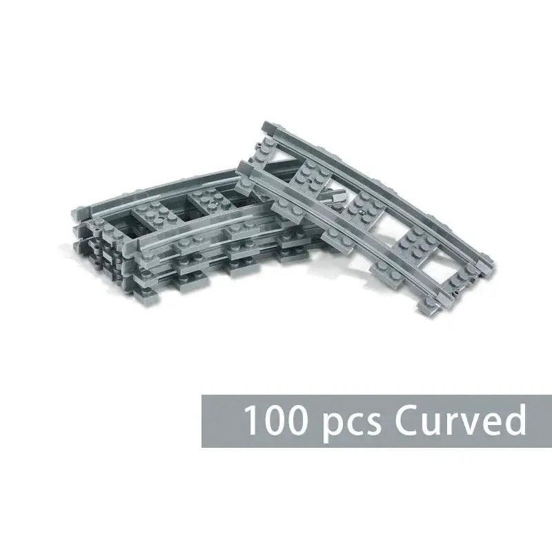  Lego Compatible Train Tracks Curved Rails Straight CE -  ToylandEU™