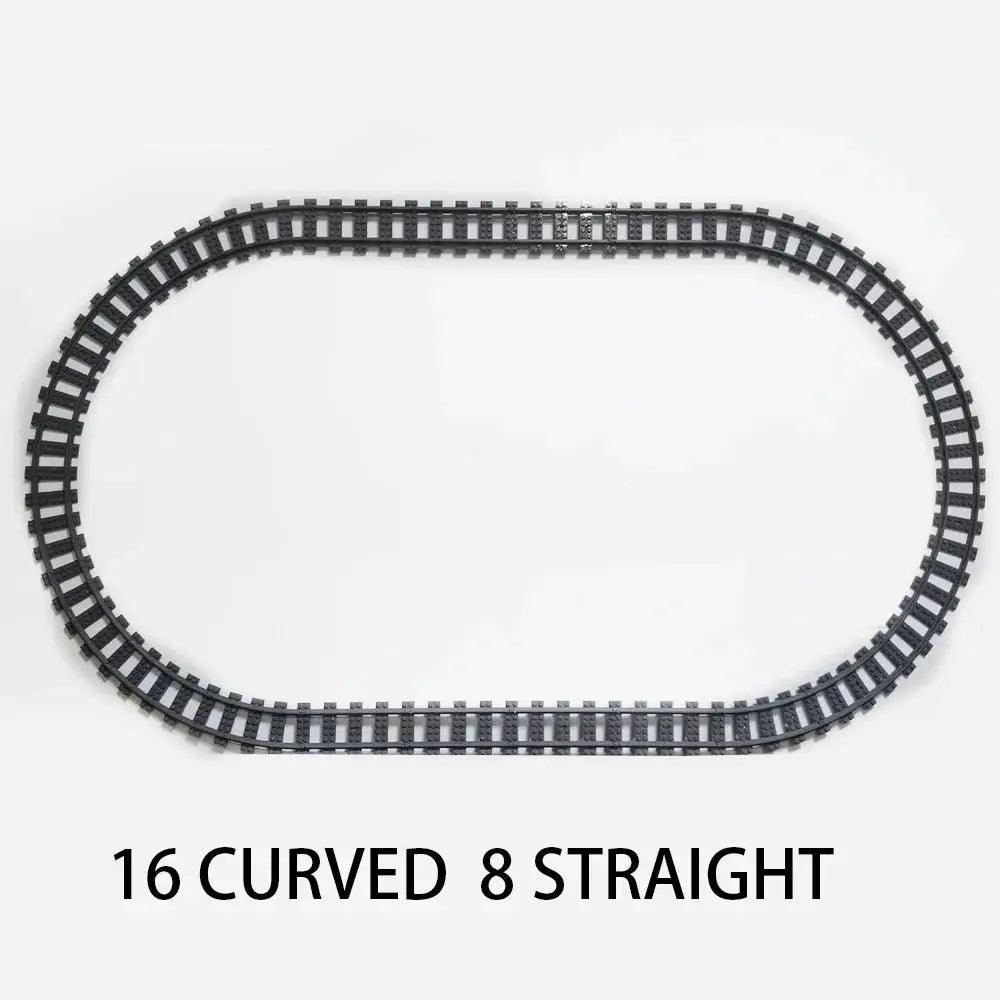  Lego Compatible Train Tracks Curved Rails Straight CE -  ToylandEU™