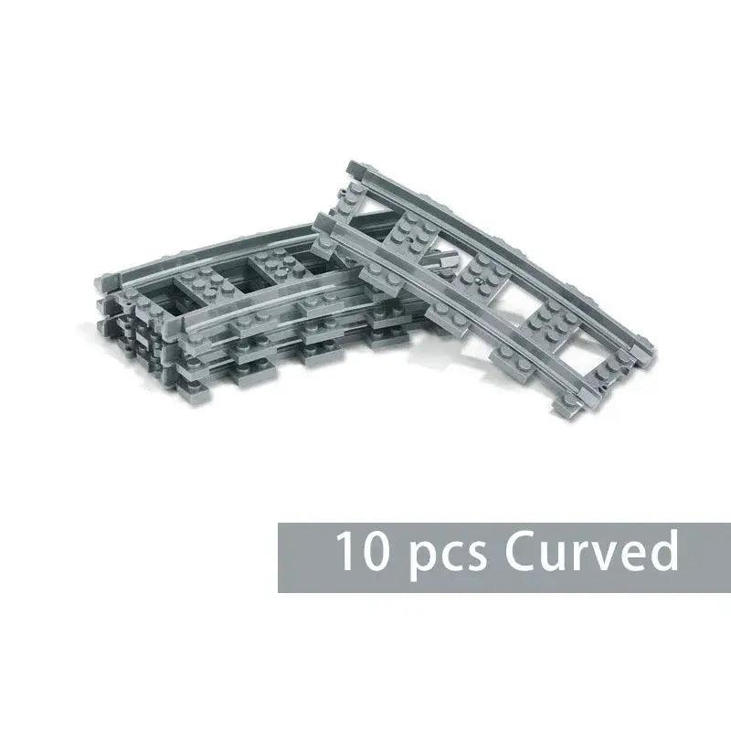  Lego Compatible Train Tracks Curved Rails Straight CE -  ToylandEU™