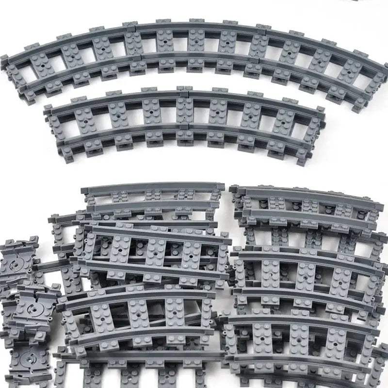  Lego Compatible Train Tracks Curved Rails Straight CE -  ToylandEU™