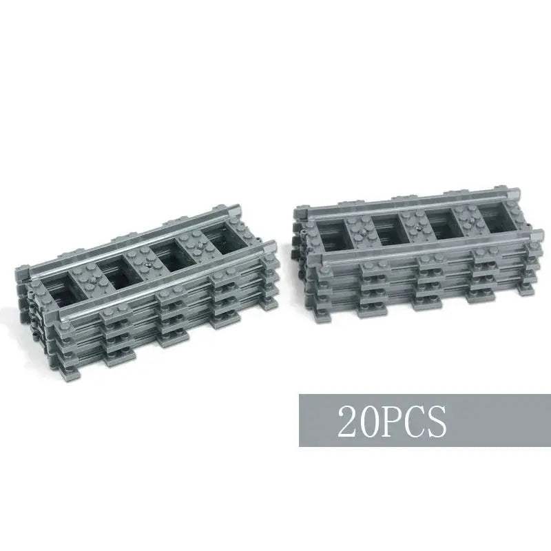  Lego Compatible Train Tracks Curved Rails Straight CE -  ToylandEU™