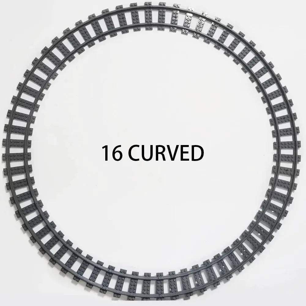  Lego Compatible Train Tracks Curved Rails Straight CE -  ToylandEU™