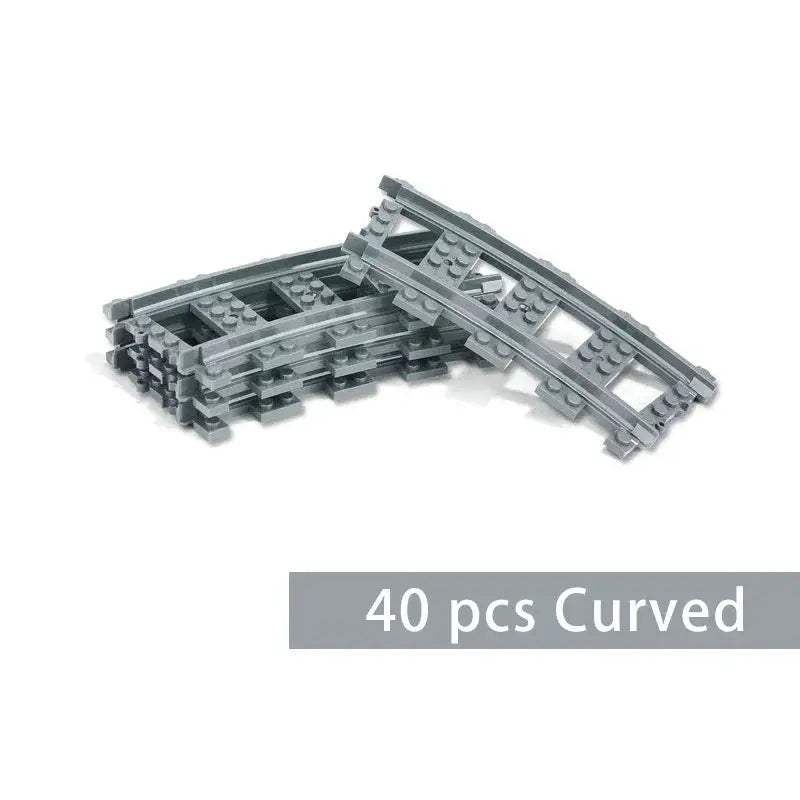  Lego Compatible Train Tracks Curved Rails Straight CE -  ToylandEU™
