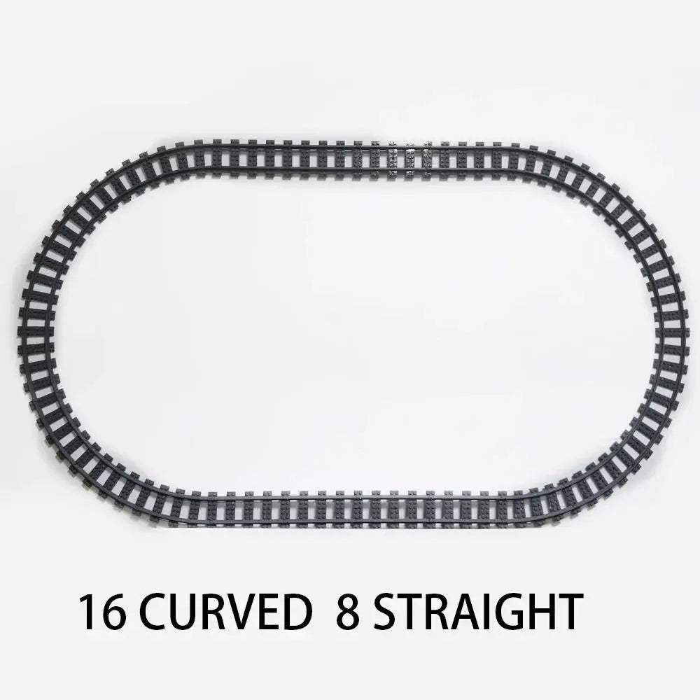  Lego Compatible Train Tracks Curved Rails Straight CE -  ToylandEU™